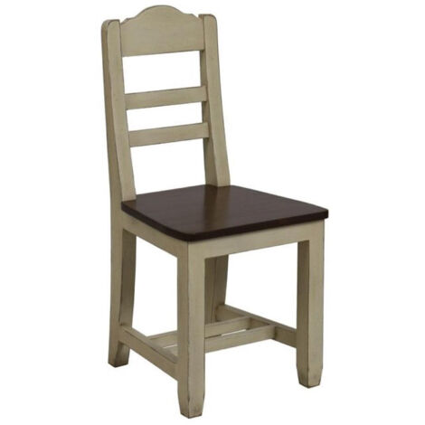 Lot de 2 chaises campagne - Bois - Beige - Interior's