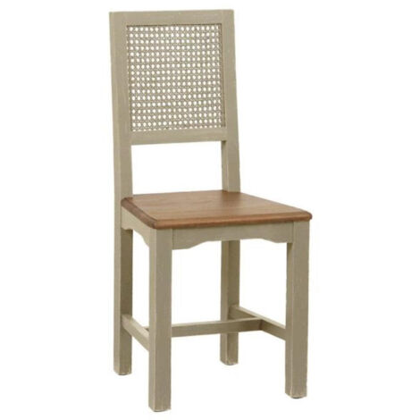 Lot de 2 chaises canné - Bois - Beige - Interior's