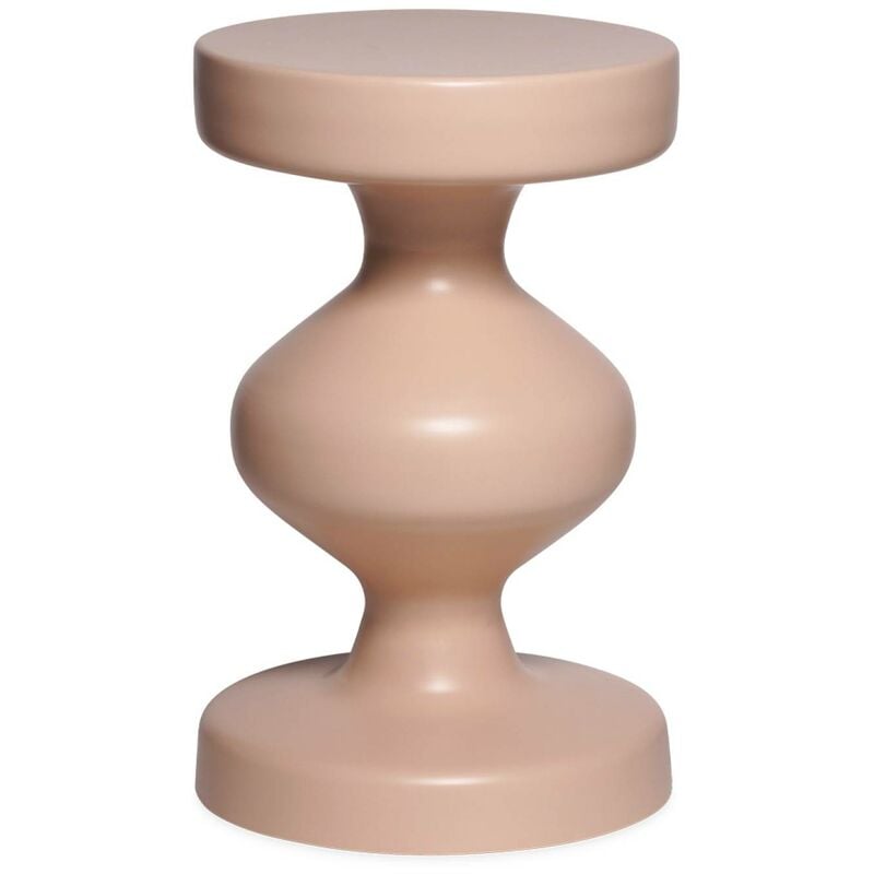 Table d'appoint. bout de canapé. table de chevet en métal. rose. Hawa Ø29.5 x h 47cm