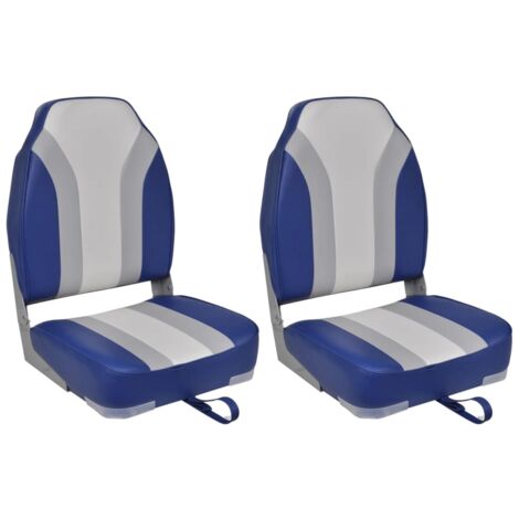 Lot de 2 Chaises  Chaises pliables de bateau Haut dossier  Chaises de salon 81092