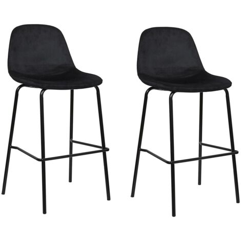Lot de 2 chaises de bar avec pieds en métal GIULIA