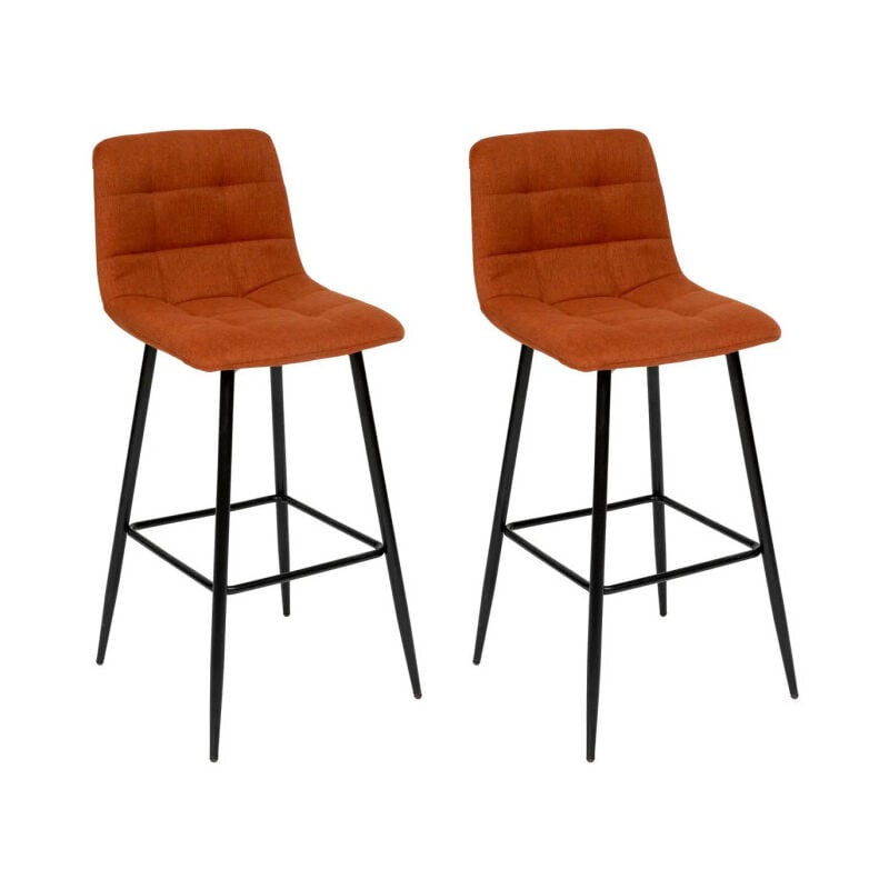 Atmosphera - Lot de 2 Chaises de Bar 'Sirac' 104cm Ambre