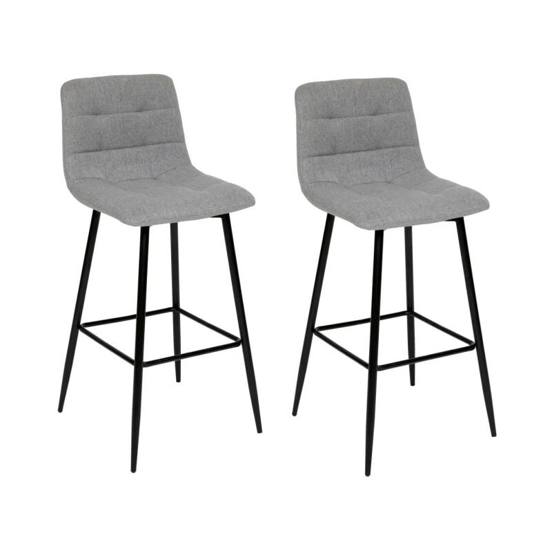 Lot de 2 Chaises de Bar "Sirac" 104cm Gris