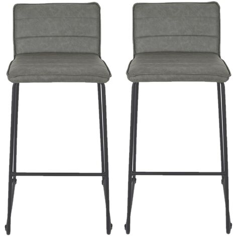 Lot de 2 chaises de bar WARREN