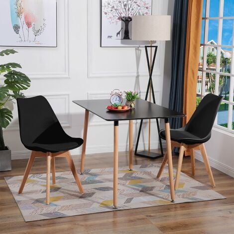 Lot de 8 Chaises Scandinave Cargo 79cm Noir