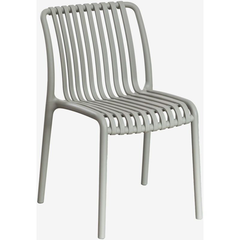 Lot de 2 chaises de jardin empilables en polypropylène Wendell Sklum Vert Kaki
