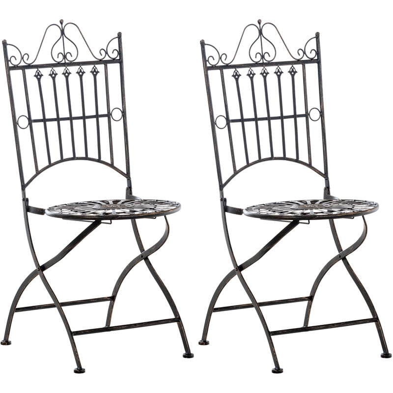 Ensemble de 2 chaises Sadao en bronze