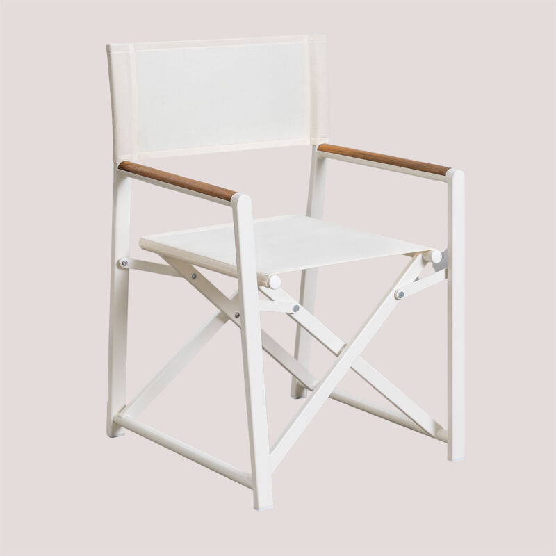 Lot de 2 chaises de réalisateur pliantes Jordana SKLUM Blanc Gardenia