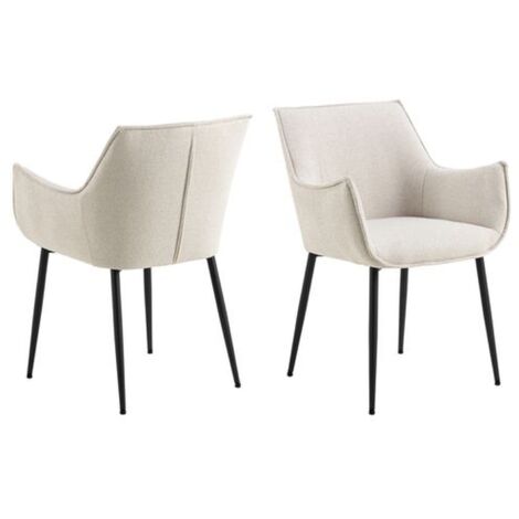 Lot de 2 chaises de salle à manger avec accoudoirs SORRENTO