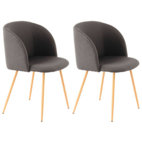 Lot de 2 Chaises Déco "Celina" 84 cm Noir