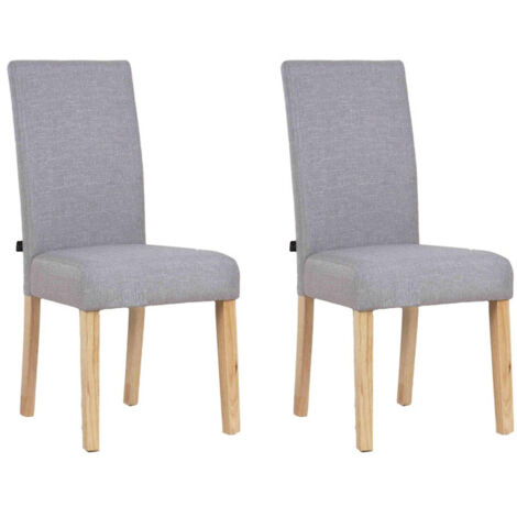 Lot de 2 Chaises Design "Lena" 98cm Gris