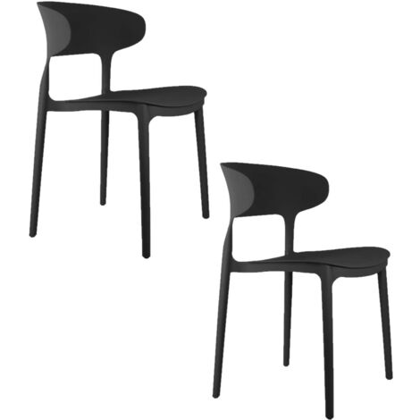 Lot de 2 chaises d'intérieur et extérieur design moderne FAIN