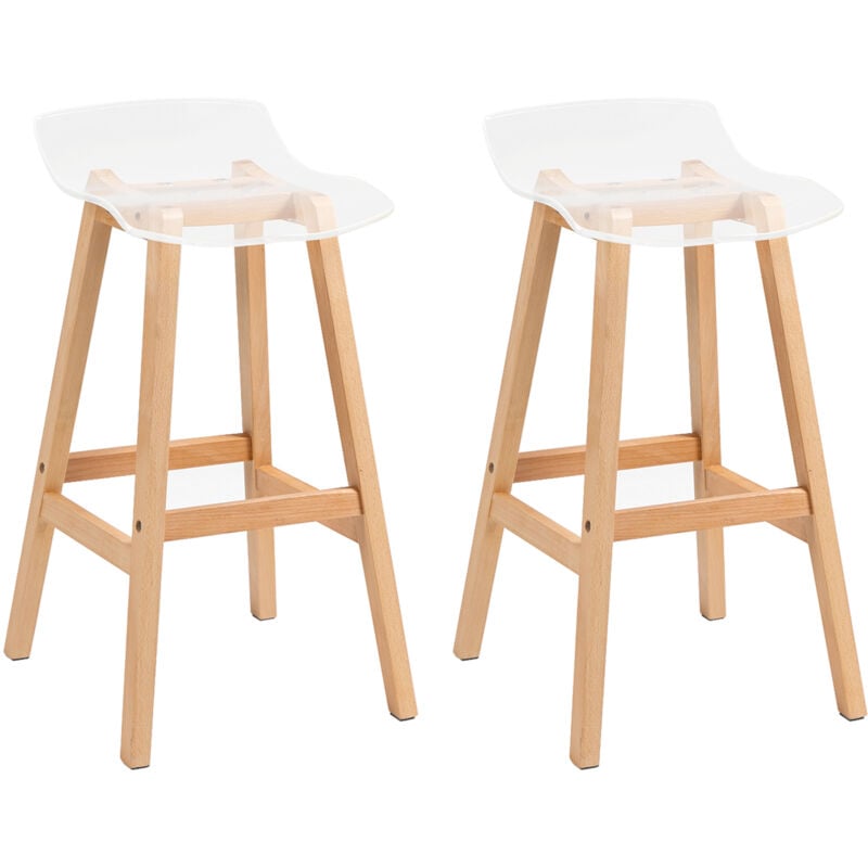Lot de 2 chaises hautes georgia bois