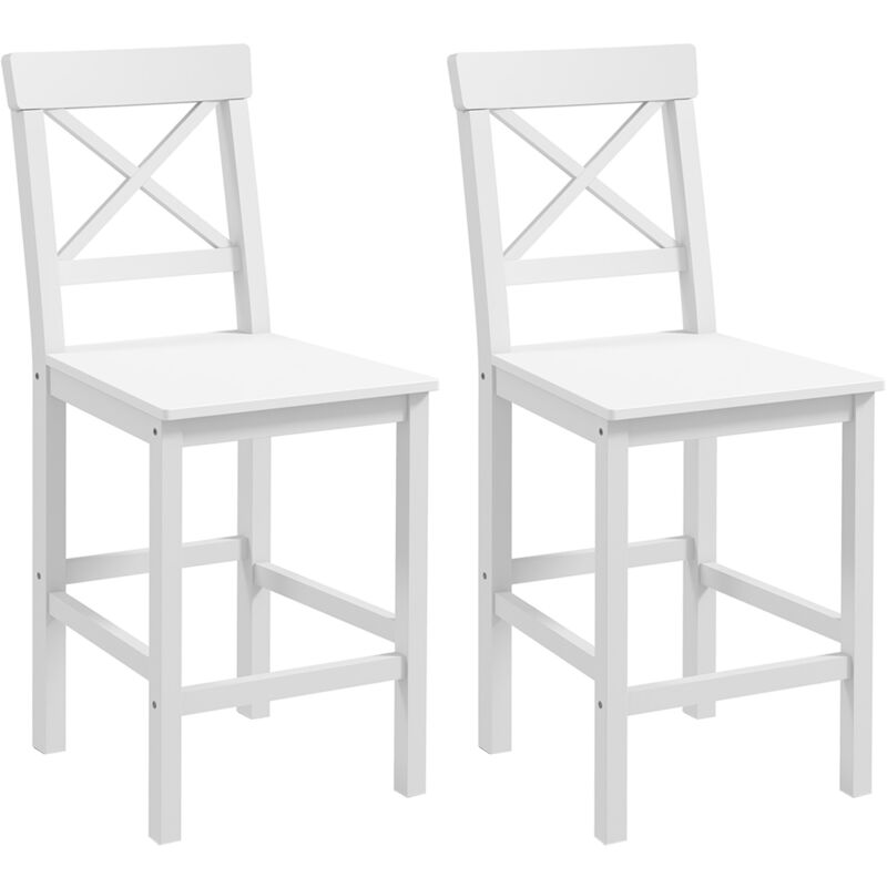 MH - Lot de 2 chaises hautes mona blanches