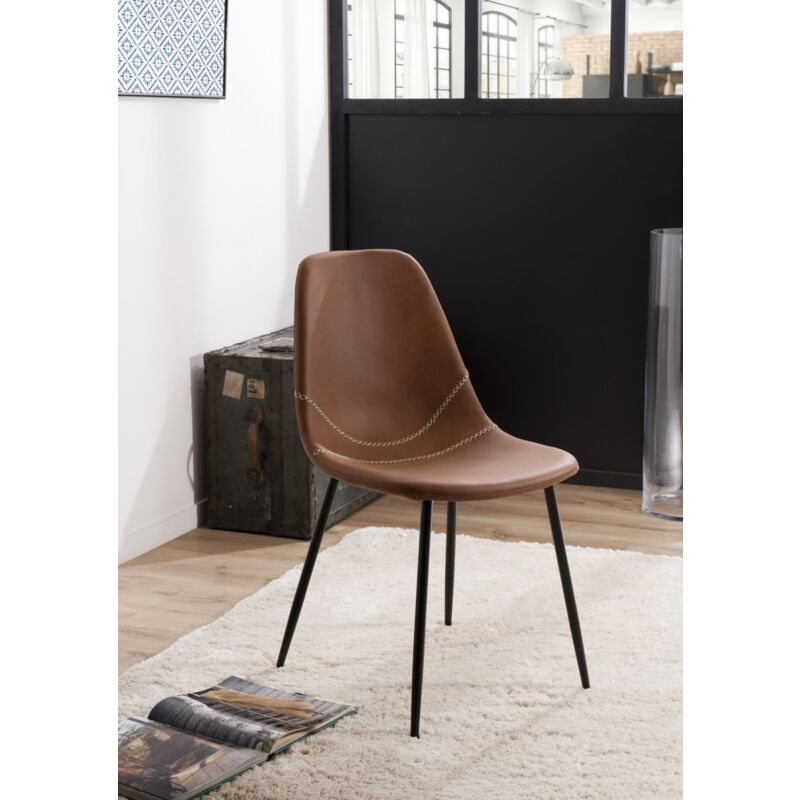 Macabane - augustin - Lot de 2 chaises john marrons