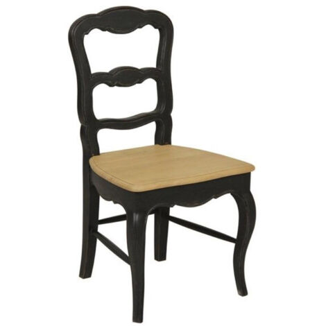 Lot de 2 chaises louise - Bois - Noir - Interior's