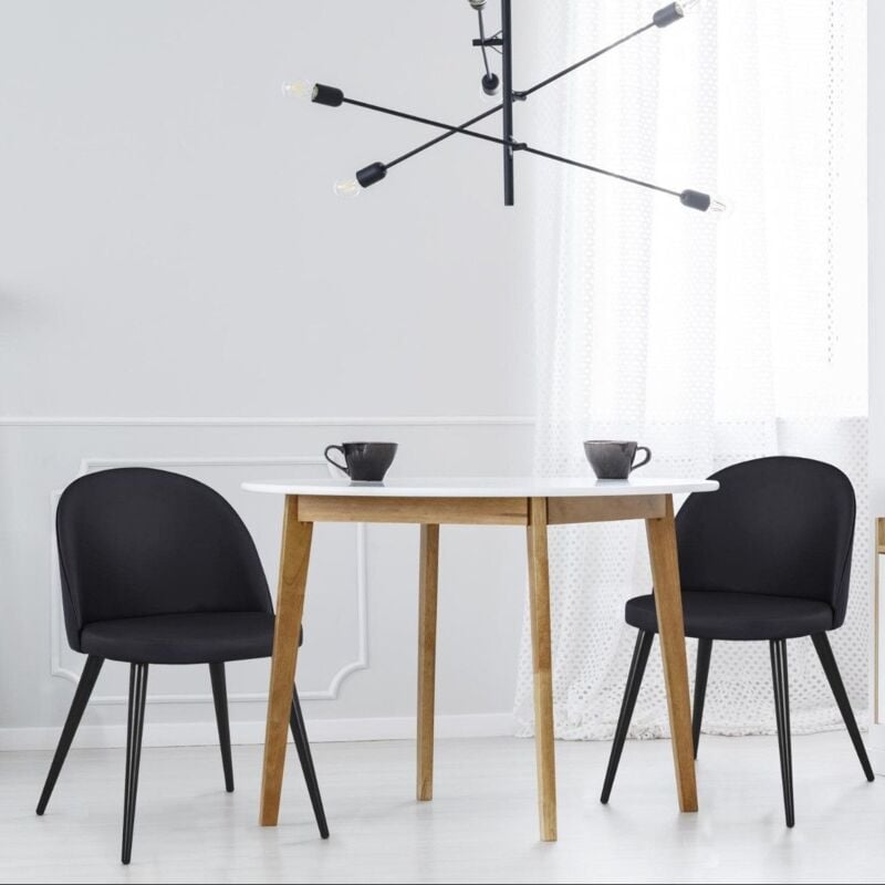 Lot de 2 chaises Maury Simili P.U. Noir