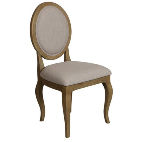 Lot de 2 chaises médaillon hortense - Bois - Beige - Interior's