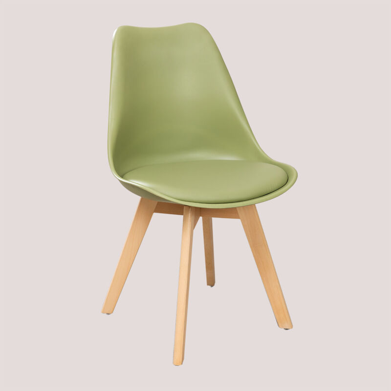 Sklum - Pack de 2 chaises de salle à manger nordiques Vert Militaire Clair