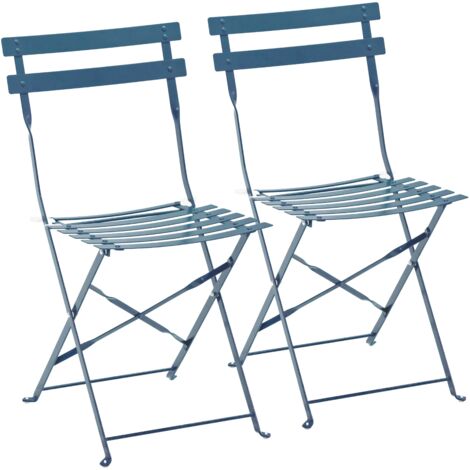 Lot de 2 chaises pliantes bistrot
