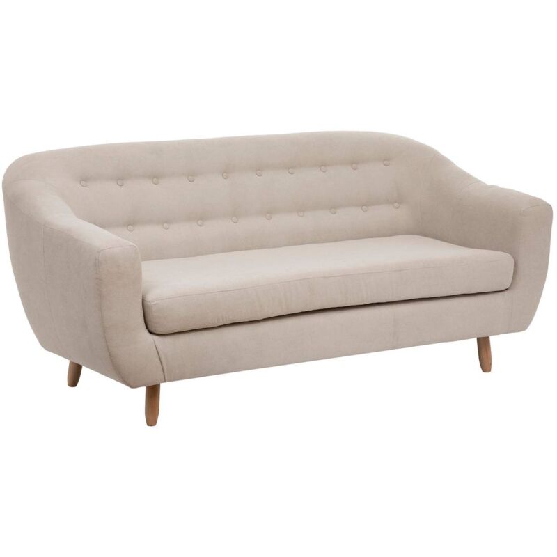 Atmosphera - Canapé Retro 3 places beige créateur d'intérieur