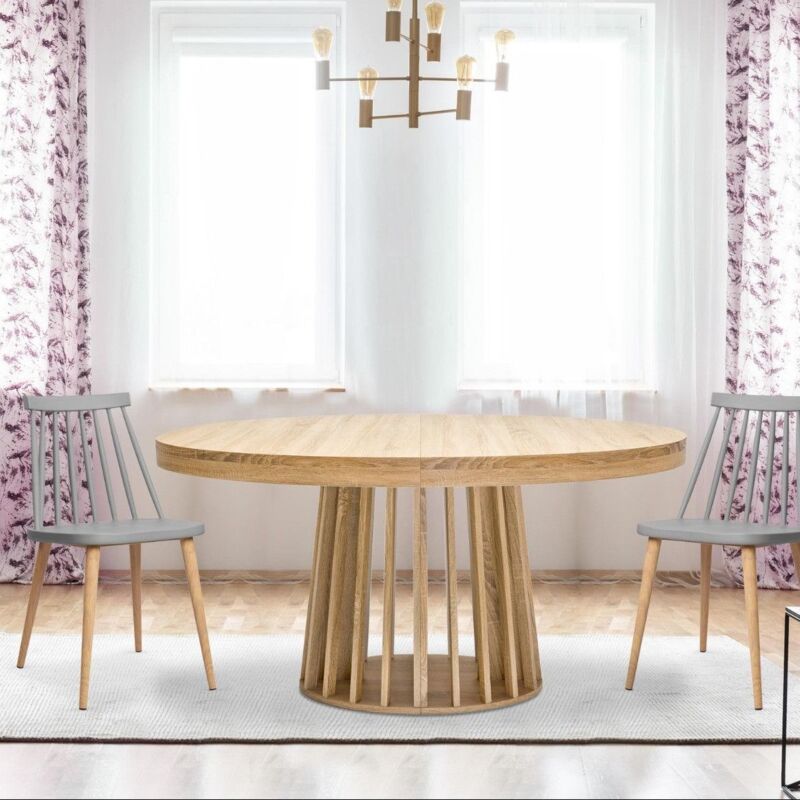 Cotecosy - Lot de 2 chaises scandinaves Trouville Gris