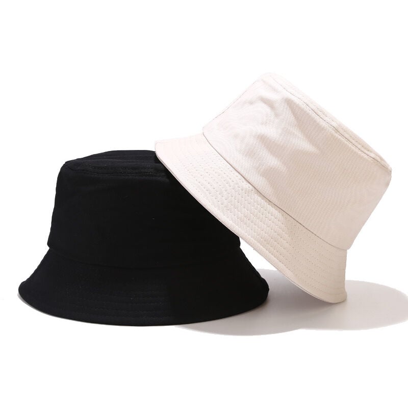 Lot de 2 chapeaux de pêche, chapeau seau en coton unisexe, chapeau de pêche pliable pour
