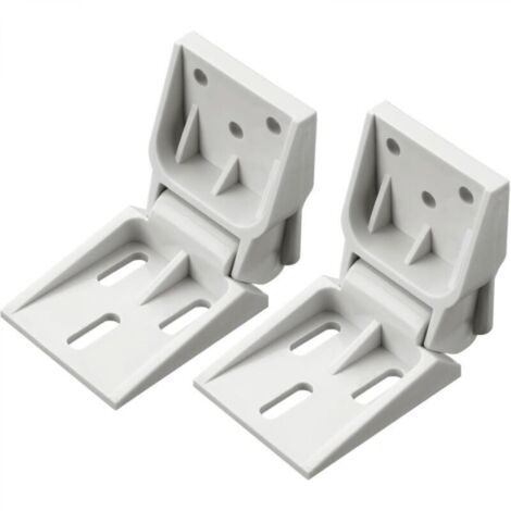 Lot de 2 charnières de congélateur en plastique compatibles avec les congélateurs Haier, charnières de porte pliantes à 3 trous