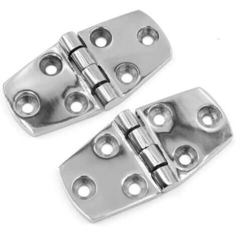 Lot de 2 charnières de porte en acier inoxydable 316 marin durable pour bateau, yacht, camping-car, caravane