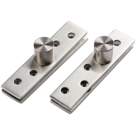 Lot de 2 charnières de porte pivotantes en acier inoxydable 100 mm