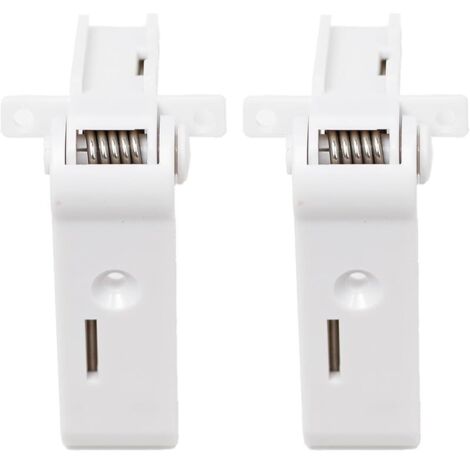 Lot de 2 charnières de porte pour congélateur - Compatible avec réfrigérateur D0metic - Compatible avec réfrigérateur D0metic - 2412125011 2412125003 DS2412125011 - Blanc