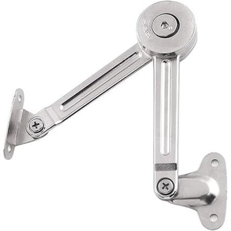 Lot de 2 charnières de support de panneau de porte à fermeture amortie pouvant être arrêtées à volonté,utilisé pour les charnières à clapet robustes pour couverture d'armoire