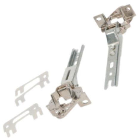 Lot de 2 charnieres pour Refrigerateur, congelateur 93X1336, 00268698 BOSCH, DE DIETRICH, ELEKTRA-BREGENZ, GAGGENAU, NEFF, SIEMENS, SME