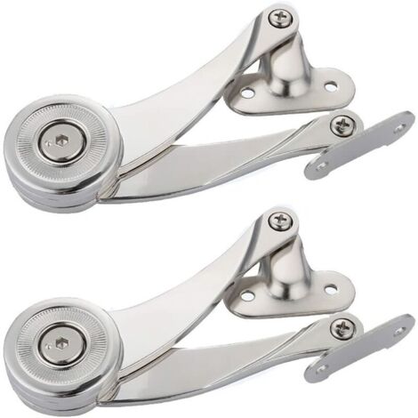 Lot de 2 charnières relevables pour portes de placards et de meubles, angle d'ouverture 75°/90°/110°, clé hexagonale incluse