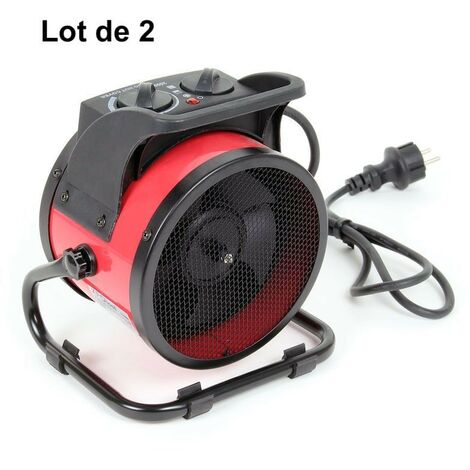 Lot de 2 : Chauffage infrarouge Céramique 3000W, atelier, garage, cave, chapiteau