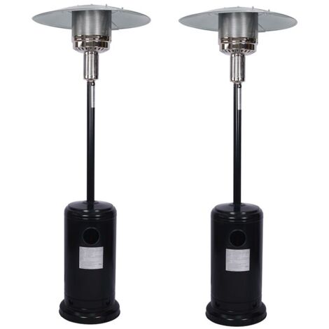 Lot de 2 Chauffages extérieurs infrarouge radiant gaz 13000W, Terrasse