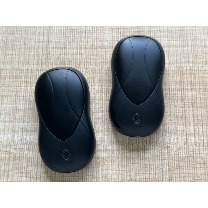 SNQ - Lot de 2 chauffe-mains rechargeables, format de poche portable 6000 mAh, 3 réglages de chauffage, attraction magnétique, chauffe-mains