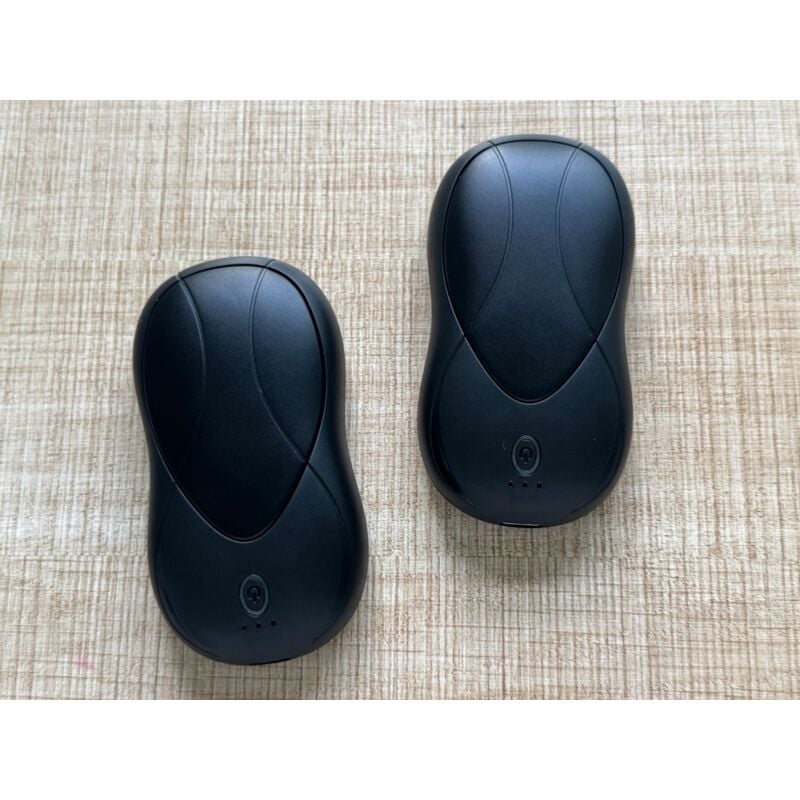 Lot de 2 chauffe-mains rechargeables, format de poche portable 6000 mAh, 3 réglages de chauffage, attraction magnétique, chauffe-mains électriques