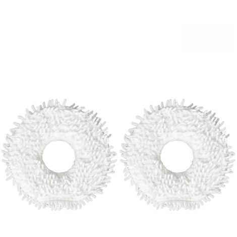 Lot de 2 Chiffons Classiques pour Robot Aspirateur à Vapeur ECOVACS DEEBOT N9+