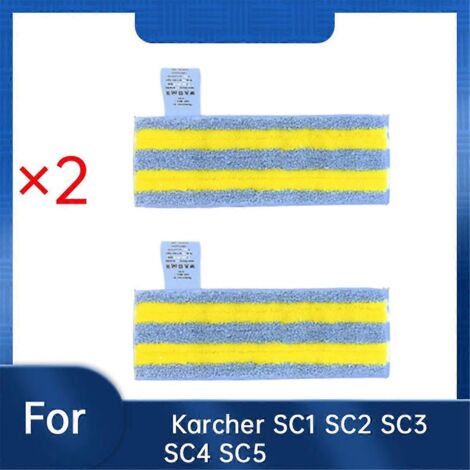 Lot de 2 chiffons de nettoyage vapeur en microfibre pour SC1, SC2, SC3, SC4 et SC5