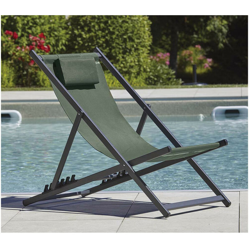 Ozalide - athos - Lot de 2 Chiliennes - Aluminium - Vert Amande - vert amande