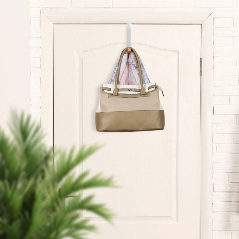 Lot de 2 cintres pour porte pliante - metal et bois gain de place