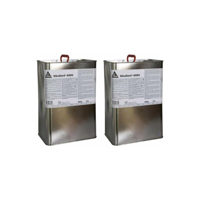 Lot de 2 cires thixotrope anti-corrosion SIKA Sikagard 6250 - Blanc - 10L
