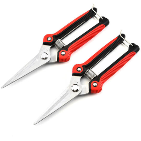 Lot de 2 cisailles de jardin, outils de coupe manuels pour entretien des plantes