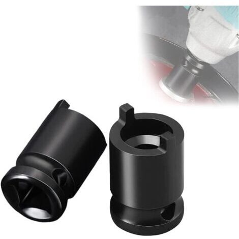 Lot de 2 clés à douille pour meuleuse d'angle, outil spécial pour clés électriques, clé à meuleuse à écrou de blocage réglable de remplacement pour outil de clé de retrait de plaque de pression