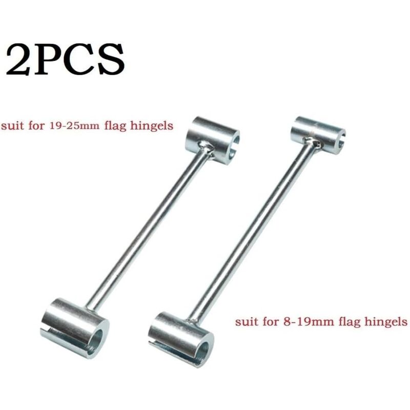 Lot de 2 clés à molette de réglage de charnière de porte, outil de réparation de charnière de porte de 8 à 25 mm, outils à main réglables