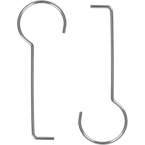 Lot de 2 clés de vidange en acier inoxydable - Crochet de levage - Extracteur de grille de vidange - Clé de levage pour caniveau de douche