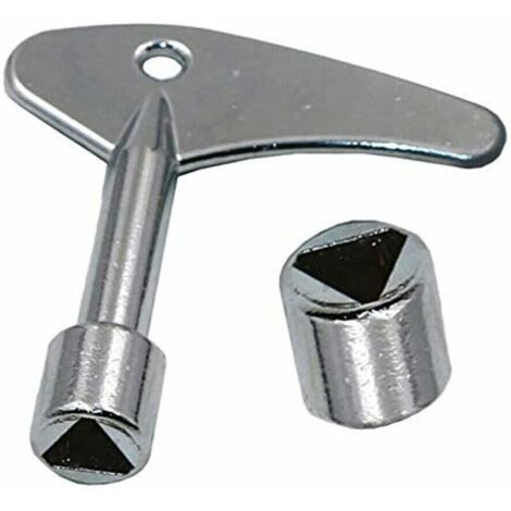 Lot de 2 clés triangulaires de 9 mm avec interrupteur à clé triangulaire pour ascenseur électrique à gaz d'urgence
