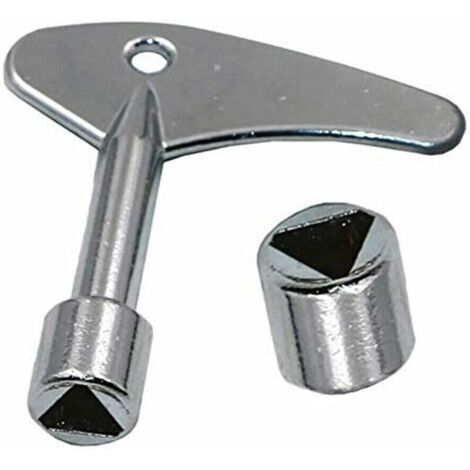 Lot de 2 clés triangulaires de 9 mm avec interrupteur à clé triangulaire pour ascenseur électrique à gaz d'urgence