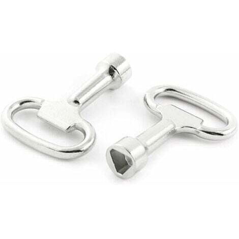 JORMFTTE Lot De 2 Clés Triangulaires En Métal Pour Verrou Triangulaire De 8 Mm